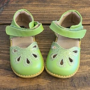 Lime Green Livie & Luca Petal Sandals Size 5